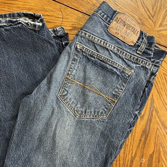 Aeropostale‎ Jeans Men's Boys size 30 x 30 blue jean Original Bootcut - Picture 1 of 2